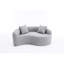 Double profondeur 042, chenille grise, idéal pour les salles de tai-chi, capacité de poids de 400 lb, forme, sièges ergonomiques, touche esthétique, revêtement d'assise en chenille sans effort d'assise, moelleux siège mi-moelleux, oreiller,