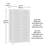 Storage Cabinet, White Finish