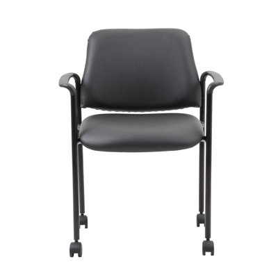 Borah Stackable Reception Chair with Metal Frame