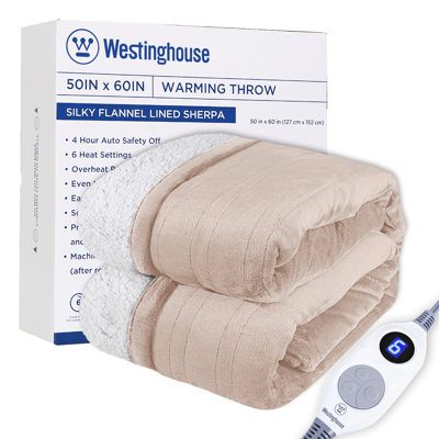 Knitted Heated Throw Blanket