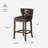 Maven Lane Hugo Stool with Faux Leather Upholstery-92565407-92565405