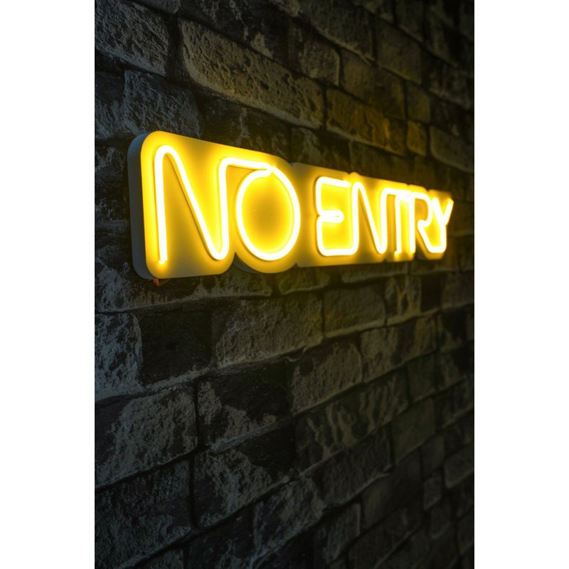 Flexible Neon LED Strip Lights, Yellow, 4.3 x 24.8 x 0.8 inches | IP67 Waterproof, 12V DC, 8W-10W per Meter | Built-in Wall Hanging System, PVC Foam Template | Perfect for Home Decor & Events