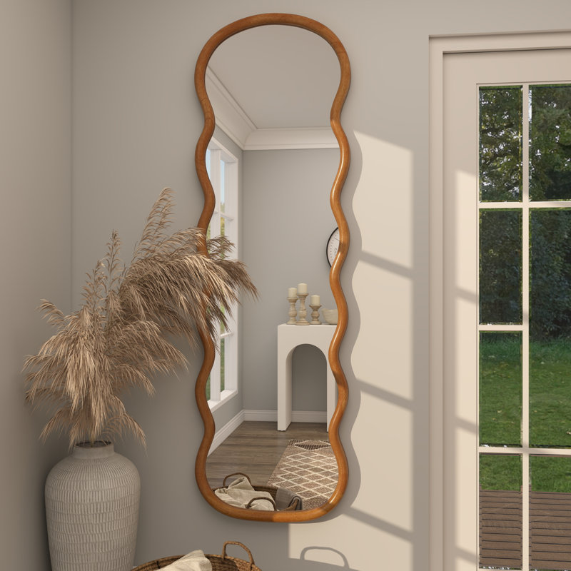 Miroir mural Lewisetta Cole, 70,5 po x 21,5 po, Brun