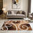 Brown   area rugs for Living Room, Soft and Comfortable, Suitable for all seasons, easy to maintain, machine washable Indoor floor mat, Under Table Farmhouse suitable for Bedroom, Dining Room, Study,  Balcony, Home Decor Patio-1724971864