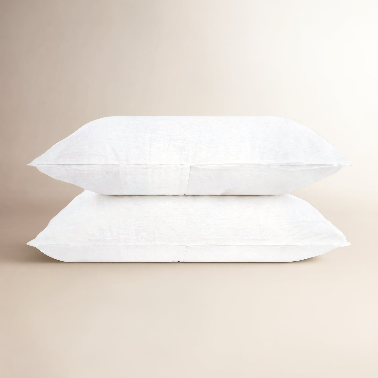 Linen Pillowcase, Standard Pillowcase, White