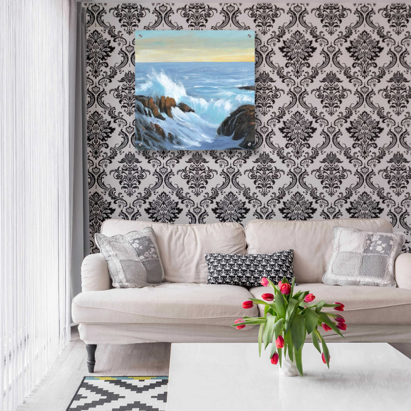 «Rip Tide II» par Tim O'Toole, art mural en verre acrylique, H 24 po x l 24 po x P 0,2 po