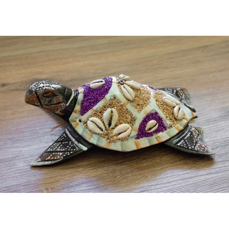 Décoration murale tortue, Mauve