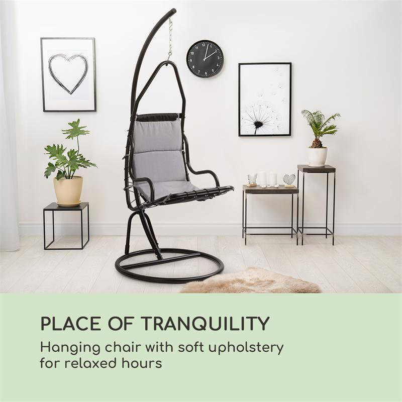 Serramazzoni Swing Chair with Stand, Grey