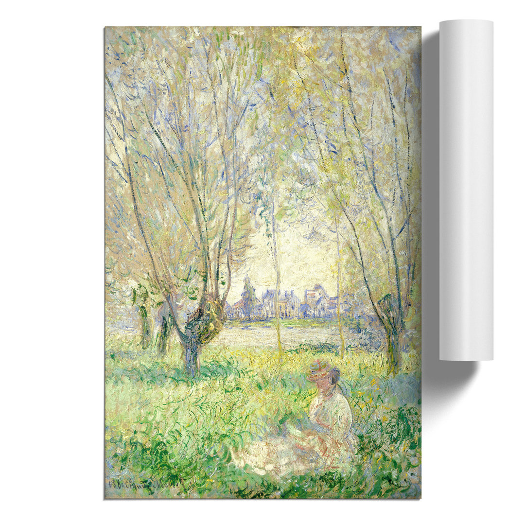 Woman Under the Willows by Claude Monet - Frameless Print