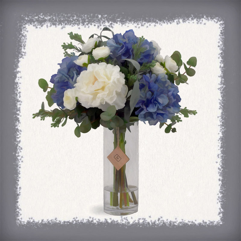 " Festive Bouquet VI ", 8" H x 8" W x 1.5" D