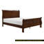 Lit-bateau de style Louis Philippe avec finition cerisier brun-332350415