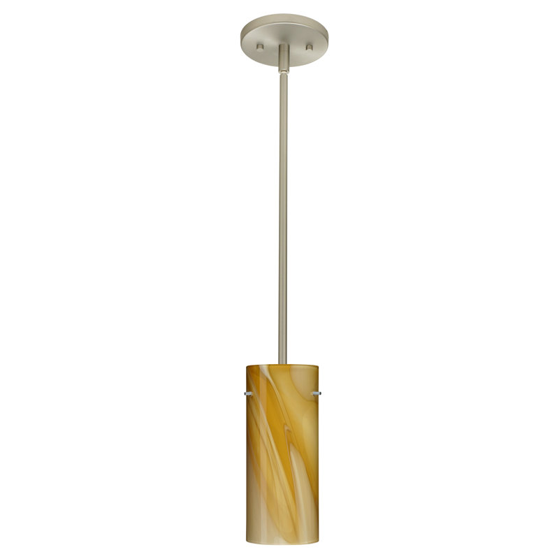 Martinson 1 - Light Single Pendant, Carrera, Satin Nickel, LED