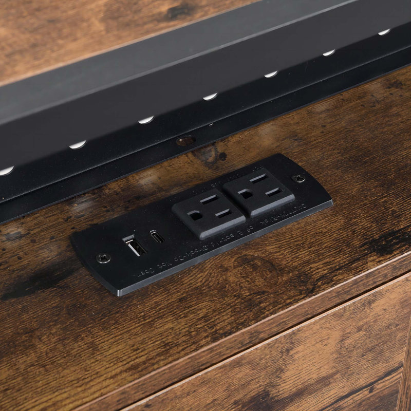Base de lit plateforme en métal avec pied de lit USB, station de charge et lumières DEL, Grand