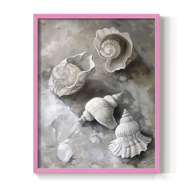 NAUTICAL Series CCXCII, reproduction encadrée - bois massif, H 21 po x l 17 po, Rose