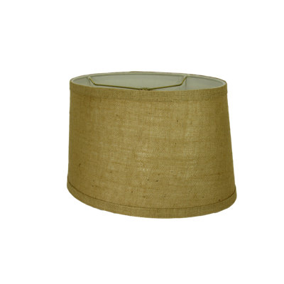 Abat-jour ovale en toile de jute