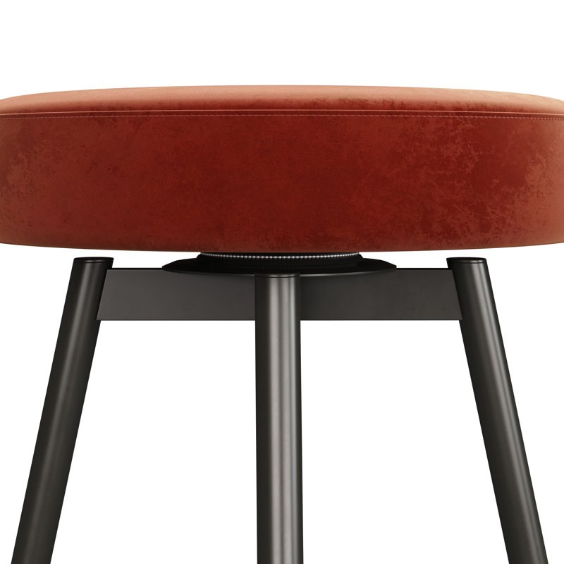Peregory 29.25" Swivel Bar Stool, Rust