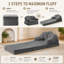 Canapé-lit convertible pliable 3-en-1 sans os, fauteuil-lit simple avec poignée-520714749