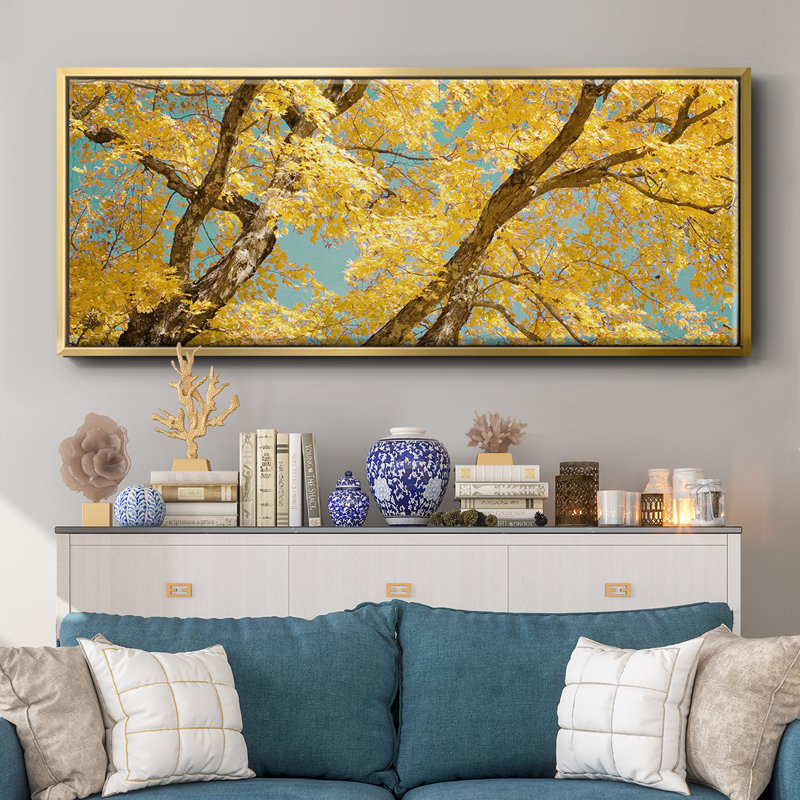 Autumn Tapestry V- Framed Canvas, 20" H x 50" W