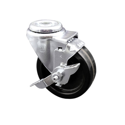 Phenolic Swivel Bolt Hole Caster with Brake