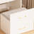 Adinda White Vanity Desk With Hidden Jewelry Storage - 3 In 1 Make Up , Bedroom Dressing Drawers And Spacious Space