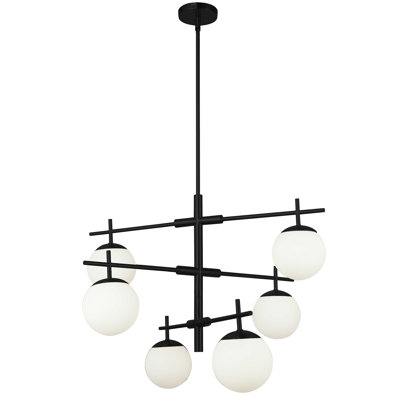 Lustre linéaire moderne à 6 lumières à intensité variable Dolly