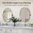  Tilting Oval Bathroom Vanity Wall Mirror | Adjustable Pivot Stainless Steel Frame-464012390-464012388