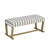 Striped Upholstered Bench, 41" Coastal Bench with Wood Frame for Entryway, Dining Room & Bedroom-284177709