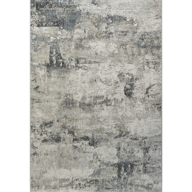 Borough Wharf Vouni No Pattern And Not Solid Colour Machine Woven Grey ...