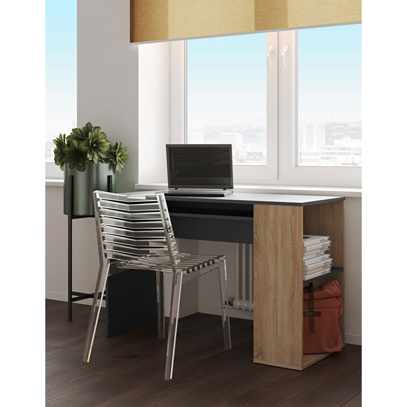 Groh Secretary Desk, Oak/White