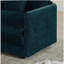 Fauteuil d'appoint moderne avec repose-pieds, fauteuil club en chenille, fauteuil de lecture pour chambre à coucher, chenille bleue-886180519-886180520
