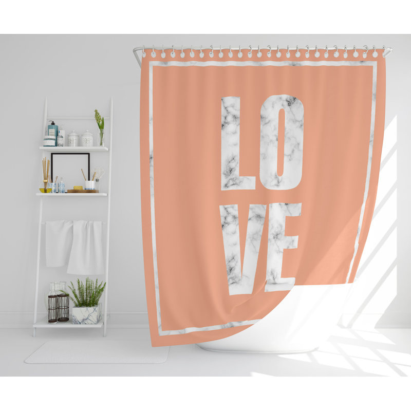 Weldin Polyester Shower Curtain, 168cm H x 168cm W