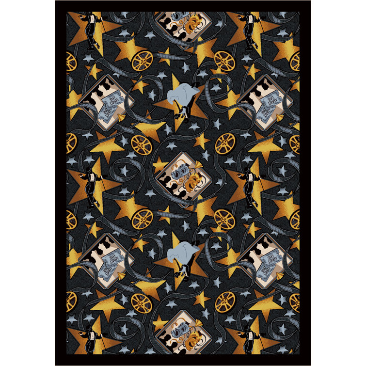 Gaming and Entertainment Silver Screen by Joy Carpets Area Rug