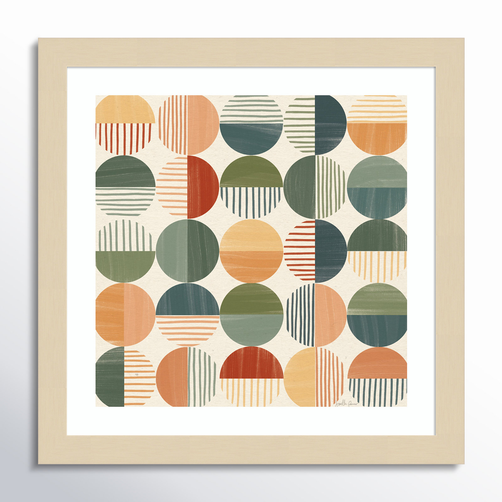 Born To Roam Pattern II, 13" H x 13" W x 1" D, Brown