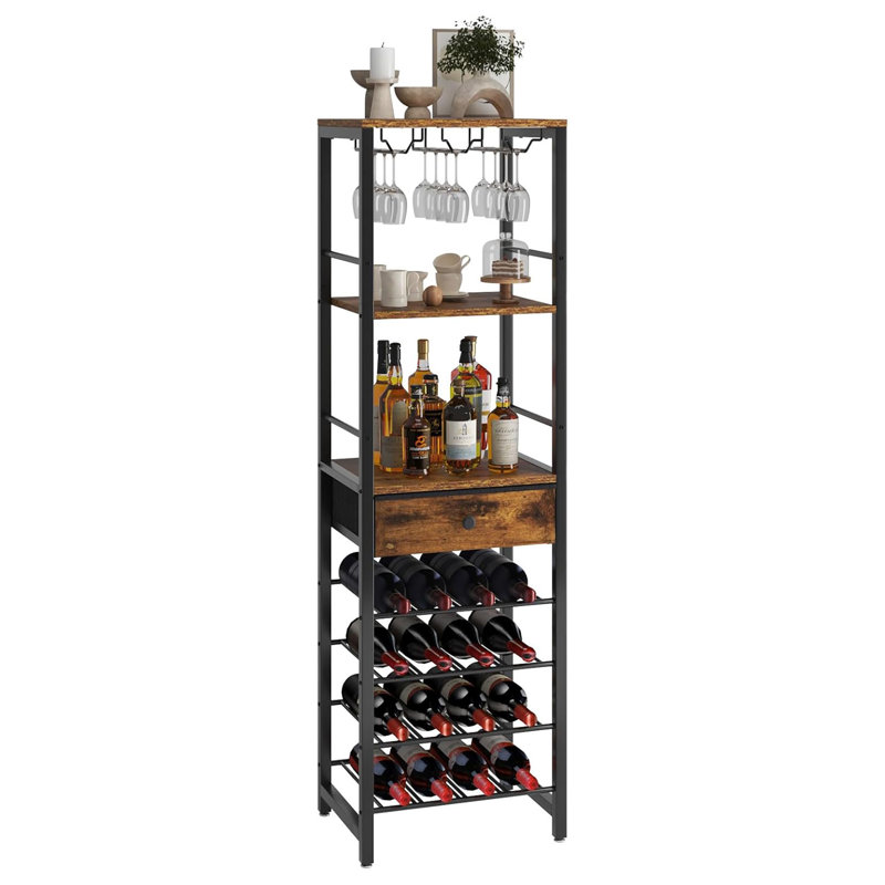 Bethinn Floor Wine Bottle & Glass Rack
