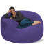 Fauteuil à billes - Fauteuil à billes rond rembourré en mousse à mémoire de forme avec housse amovible et lavable à la machine - Fauteuil à billes avec housse en microfibre douce - Plusieurs tailles et plusieurs tissus lavables à la machine-2145937786-2127524633