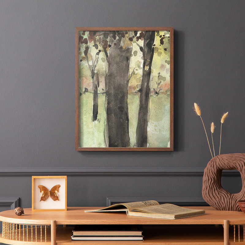 Under the Tree Confetti II, reproduction encadrée - bois massif, Brun, H 10 po x l 8 po
