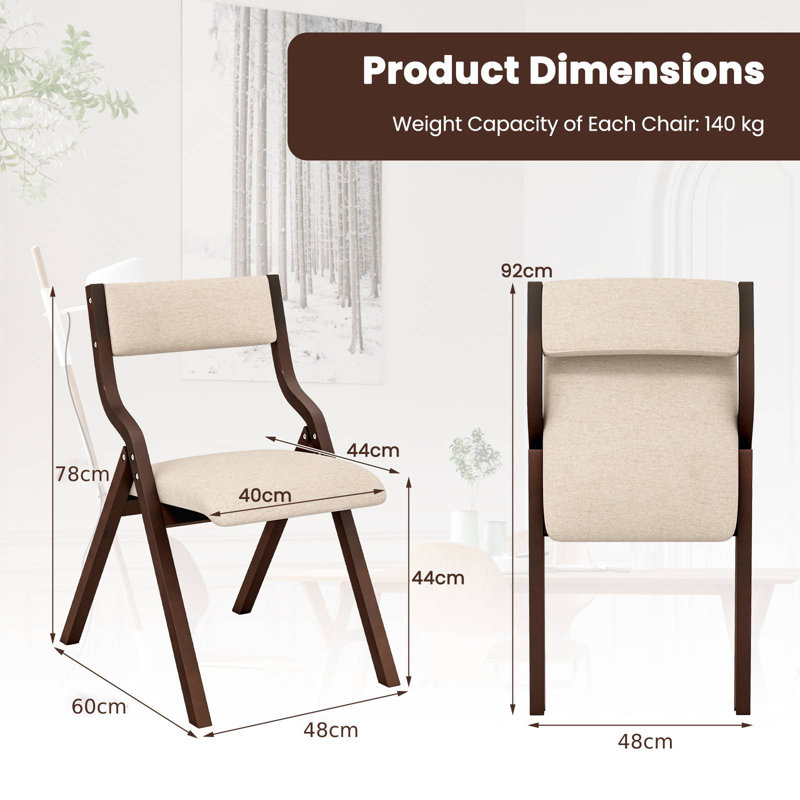 Folding Chair, Brown, Brown, Brown