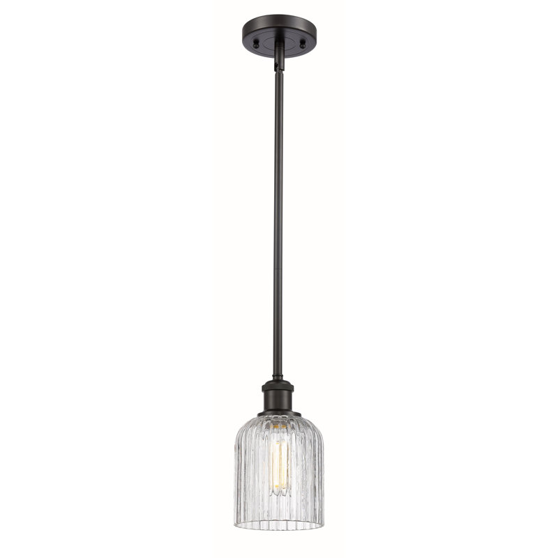 Luminaire suspendu 5 lumières Ballston Addeline, Bronze frotté à l'huile, Clair