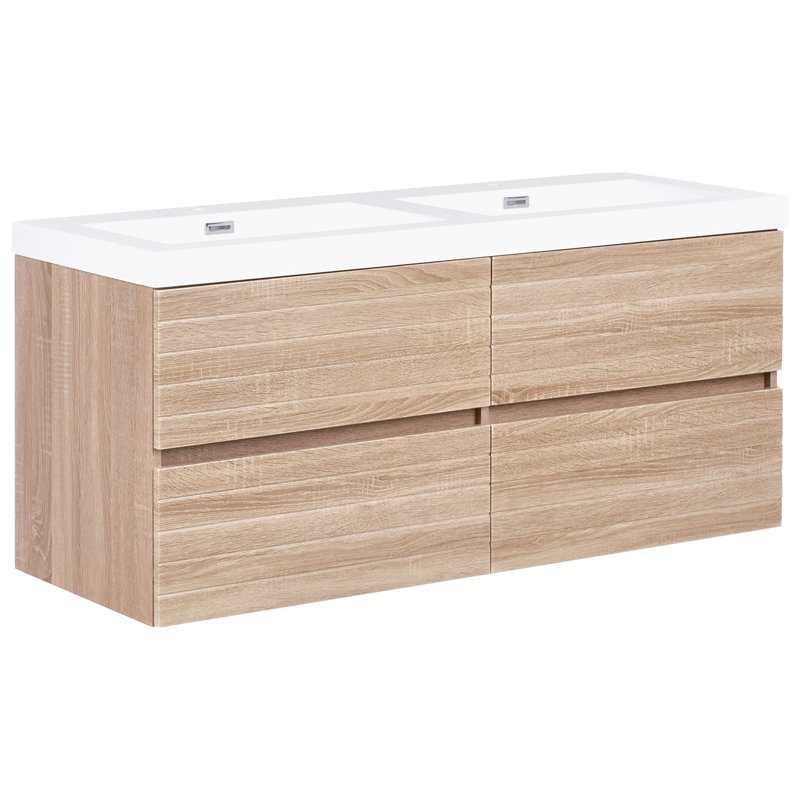 Napanoch 120.00mm Double Bathroom Vanity with Basin