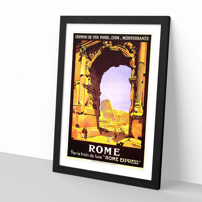 Single Picture Frame Print, Black