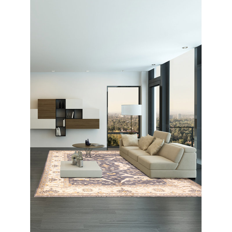 Tapis gris Royal Oushak 10 pi 2 po x 13 pi 10 po