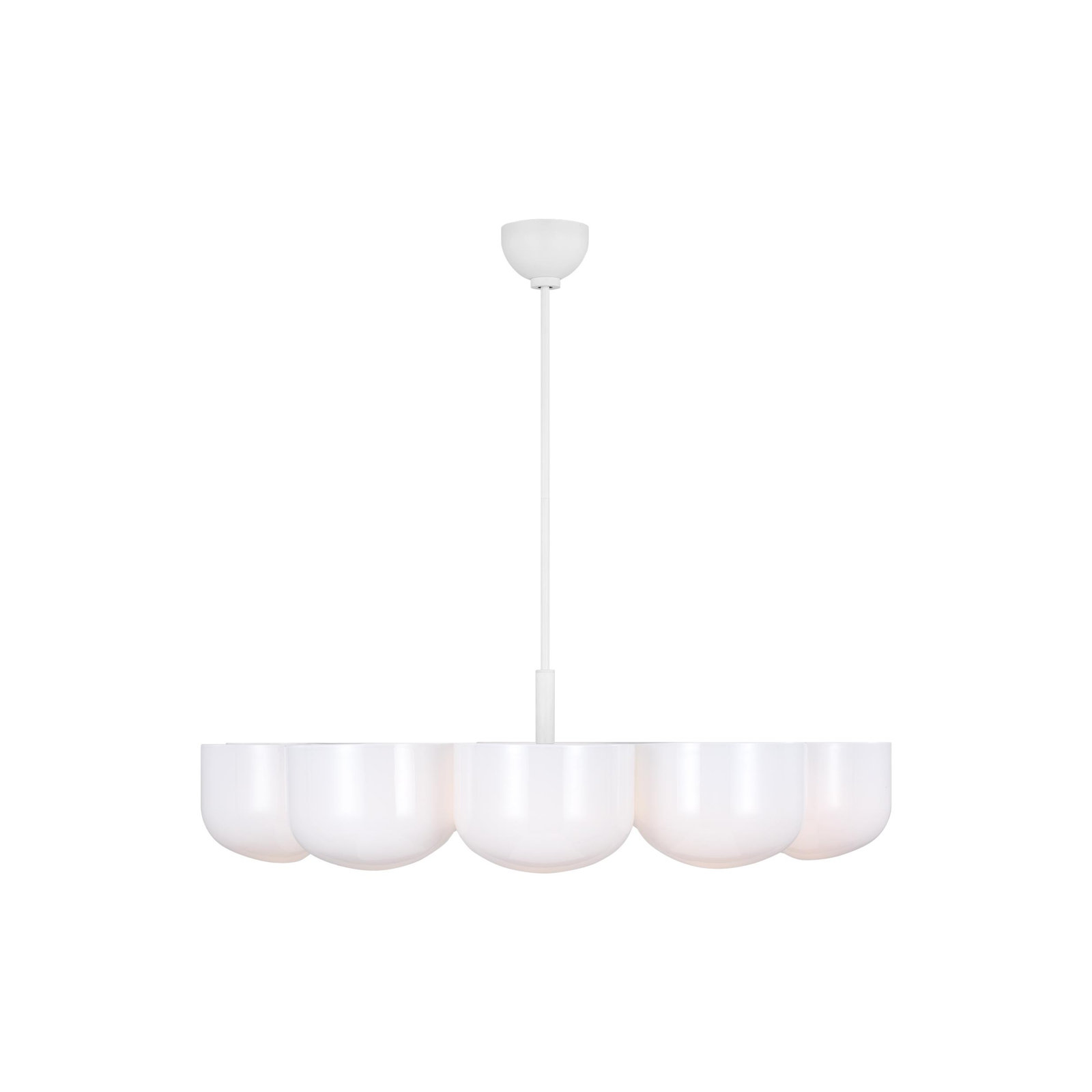 Timmons Large Chandelier, Matte White