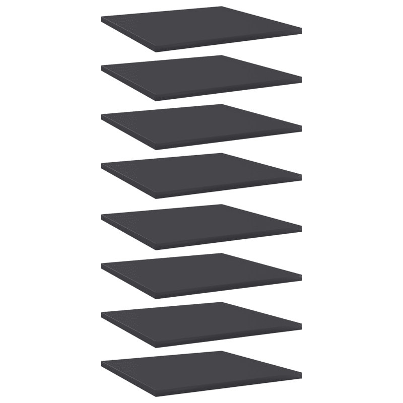 Cuno 1.5cm H x 40cm W Bookcase, Grey, 1.5cm H x 40cm W x 40cm D