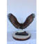 Statue d'aigle perché en bronze - Taille: L 35 po x l 21 po x H 29 po.