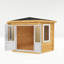 10ft x 10ft Corner Cabin UPVC Windows & Doors (44mm)-105863339