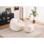 Fauteuil à billes en chenille avec repose-pieds-908146343