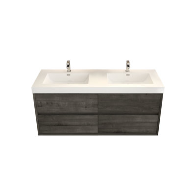 Ensemble de meuble-lavabo double 59 po