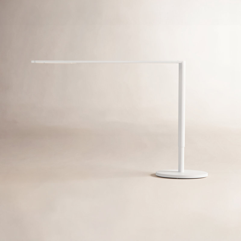 Lady7 Adjustable Metal USB Desk Lamp, Matte White