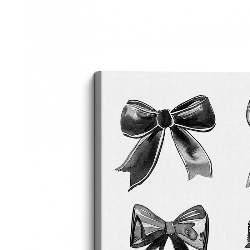 Ensemble de 2 impressions sur toile Black Tie Christmas, H 13 po x l 40 po, Toile tendue, Toile tendue