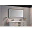 Miroir de salle de bain à DEL avec cadre en aluminium, meuble-lavabo mural, antibuée, mémoire, 3 couleurs, gradation continue-1326769280-1326769310-1326769311